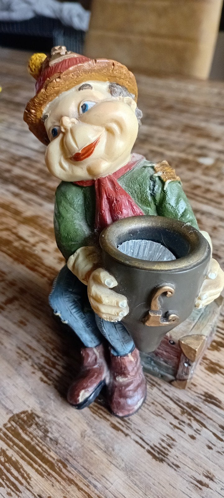 Kaarsenstandaard laaf, Verzamelen, Ophalen of Verzenden, Zo goed als nieuw, Beeldje of Poppetje
