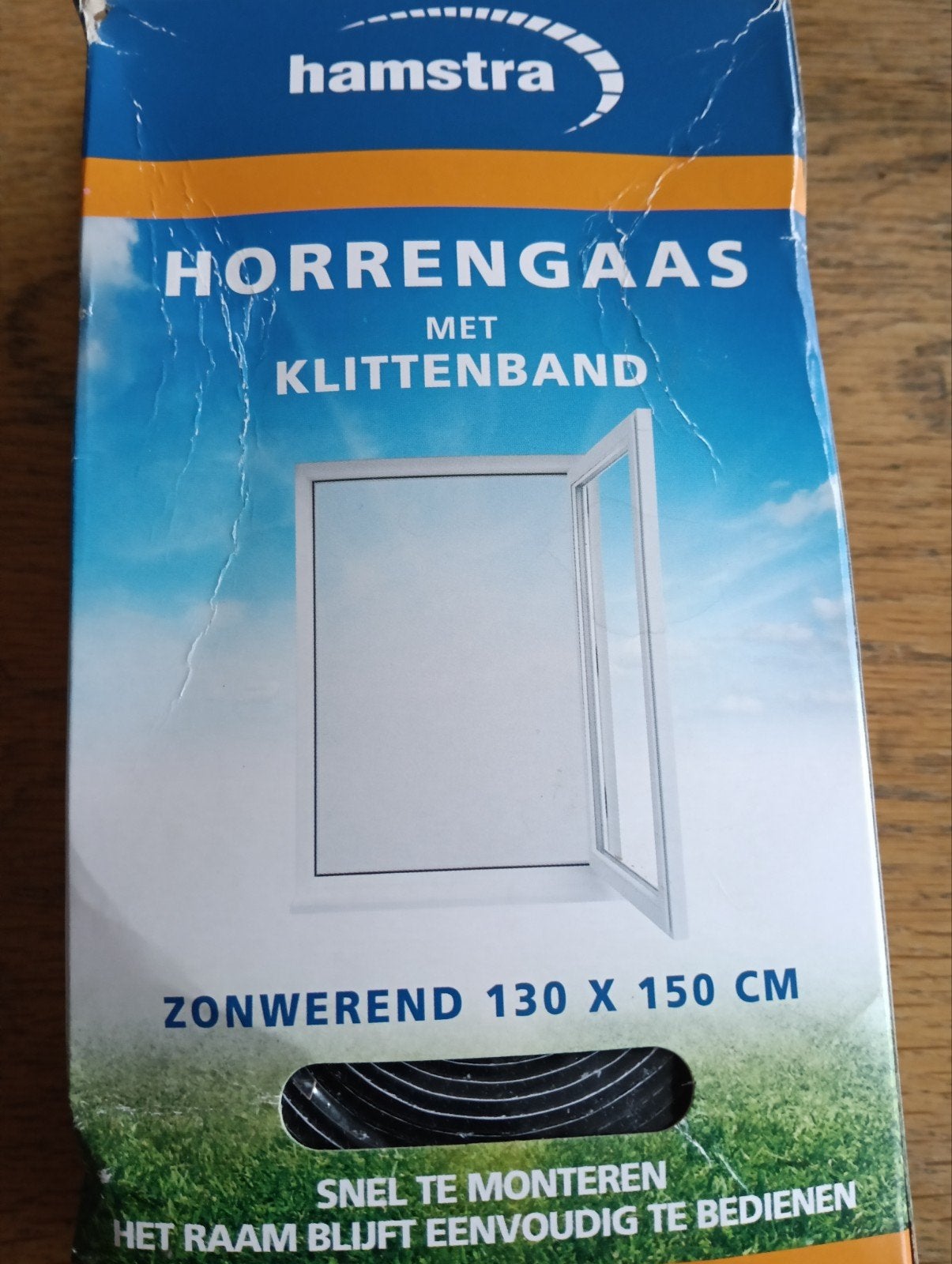 Horrengaas met klittenband 130x150 cm, Ophalen, Kunststof, 120 cm of meer, Overige typen