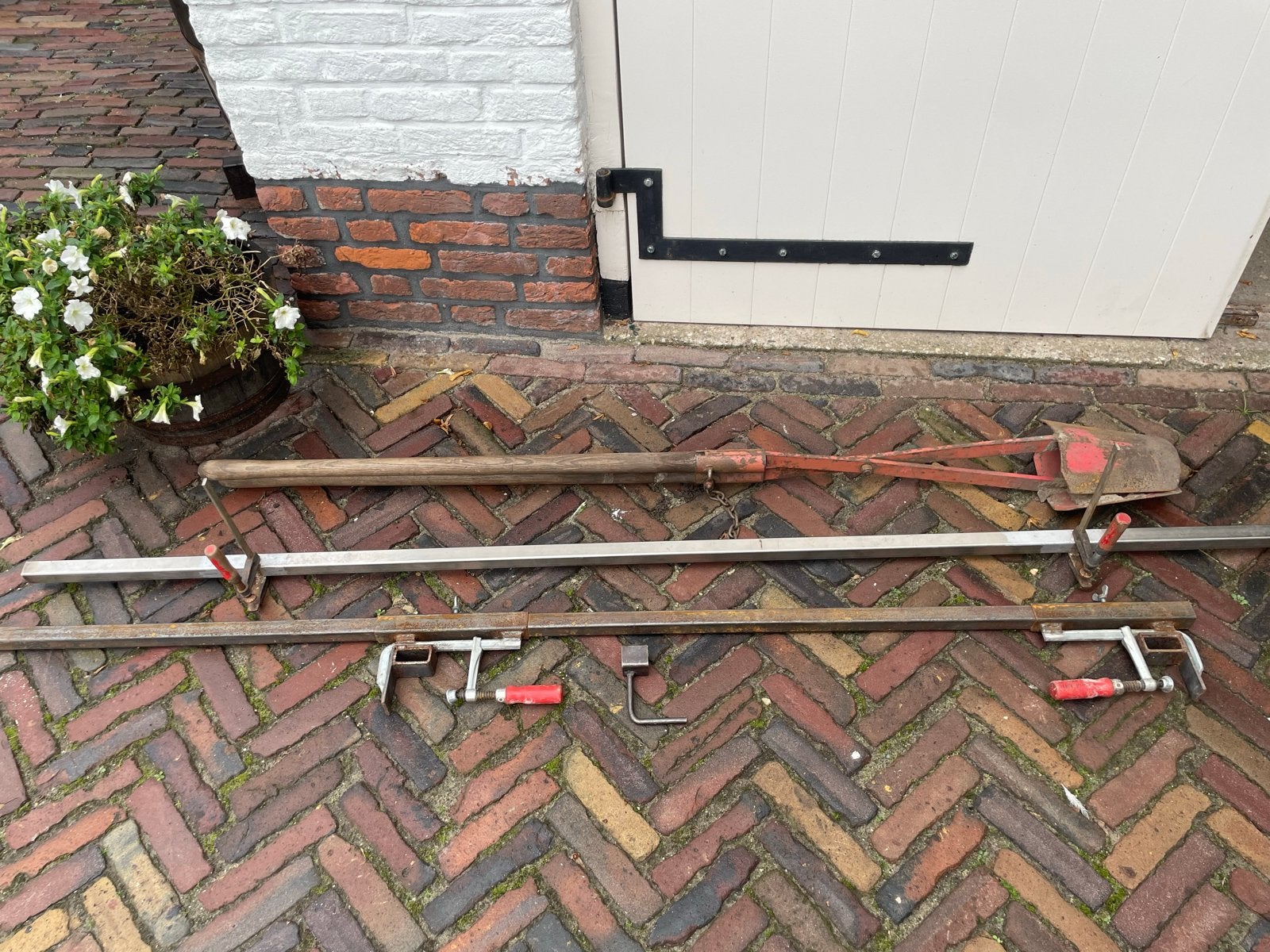 Schuttingen plaatsen zonder hulp, Ophalen, Gebruikt, Klem