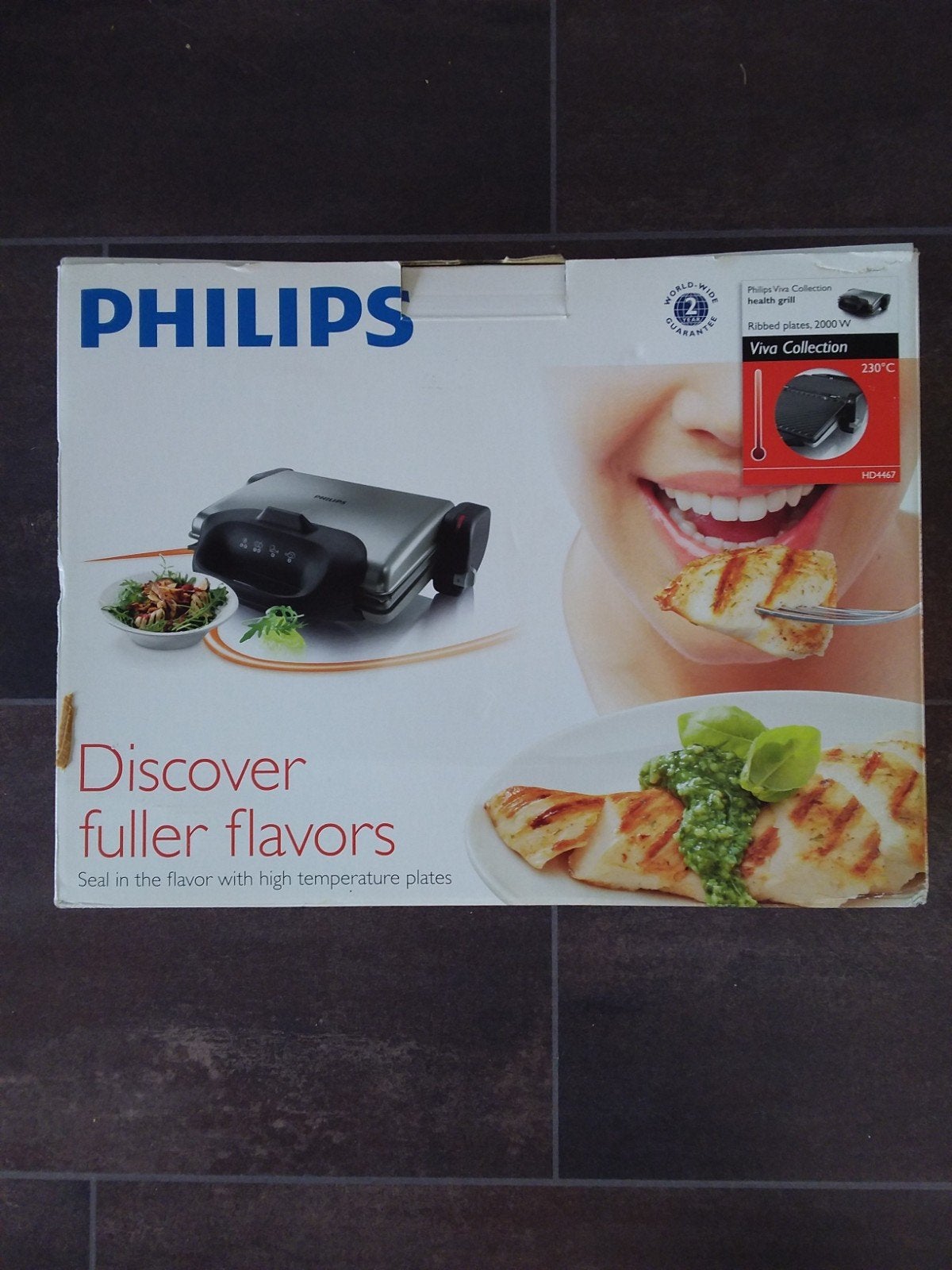 Contactgrill Philips 2000 Watt, Ophalen of Verzenden, Zo goed als nieuw