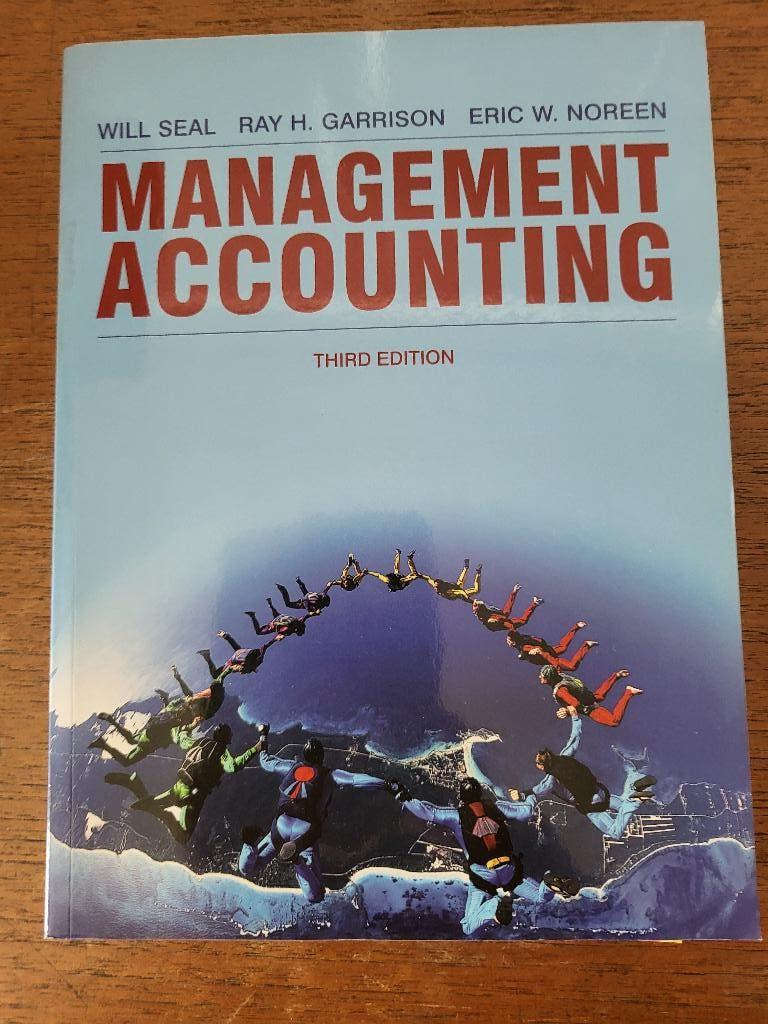 Management accounting., Boeken, Will seal e.a., Zo goed als nieuw, Alpha, HBO