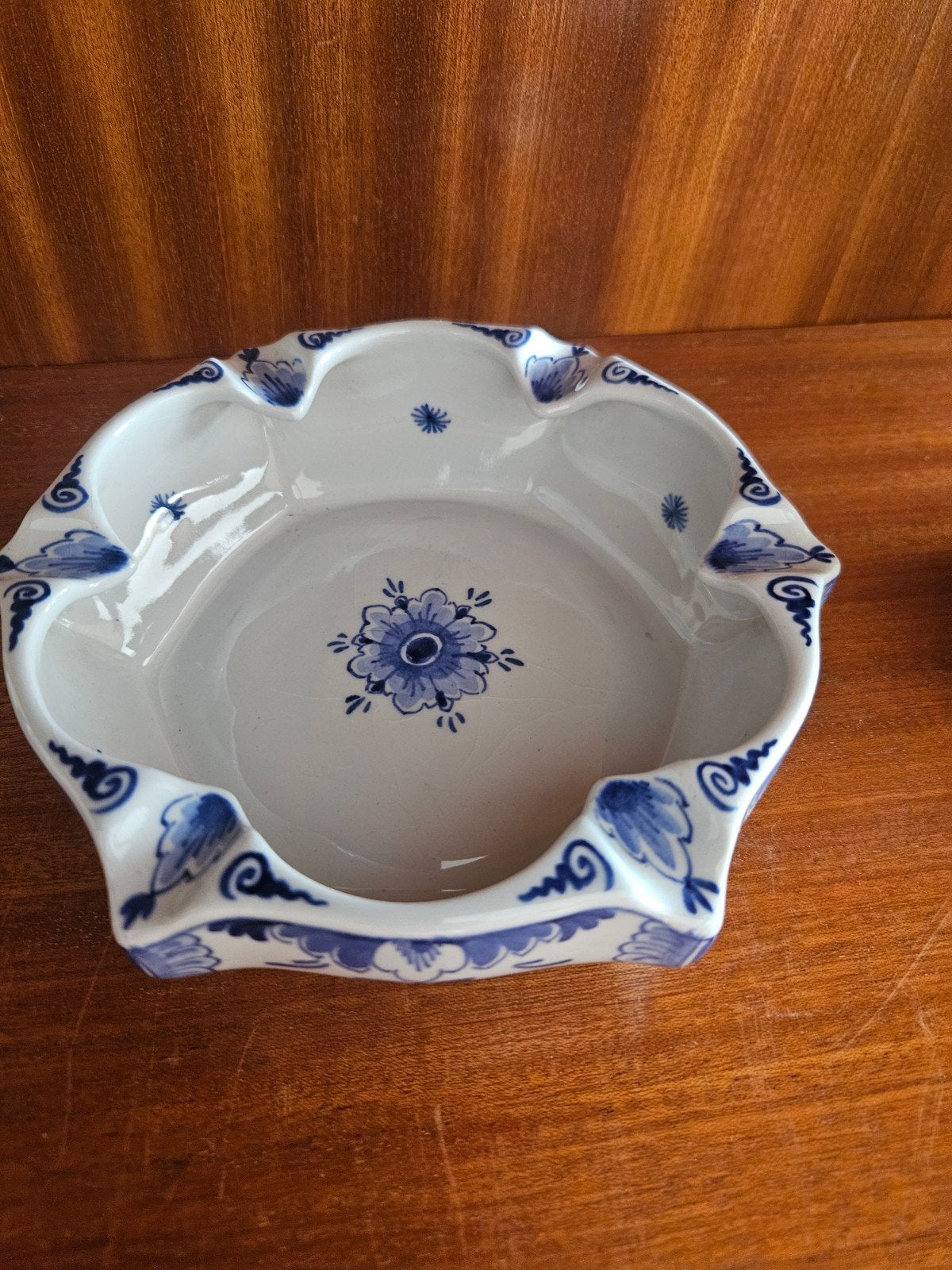 Delfts Blauw Asbak Scheepvaart-Onderneming Rotterdam, Antiek en Kunst, Ophalen of Verzenden