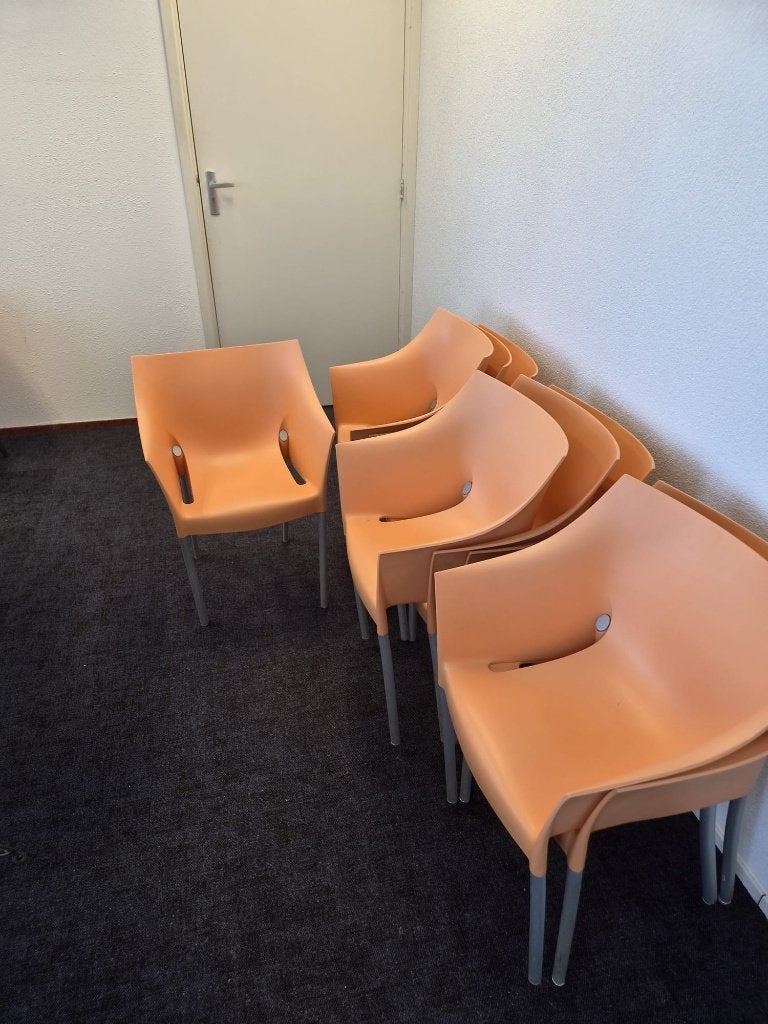 9 X Kartell Dr. NO tuinstoel, Ophalen, Gebruikt, Kunststof, Stapelbaar