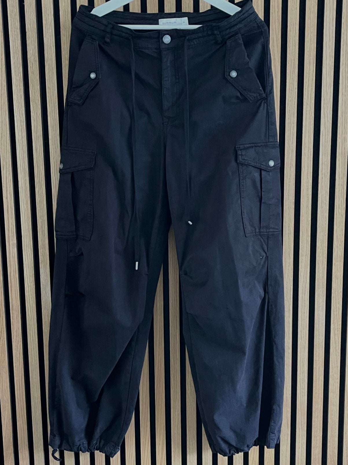 Summum cargo broek zwart maat S (1xgedragen), Zwart, Ophalen of Verzenden, Zo goed als nieuw, Maat 36 (S)