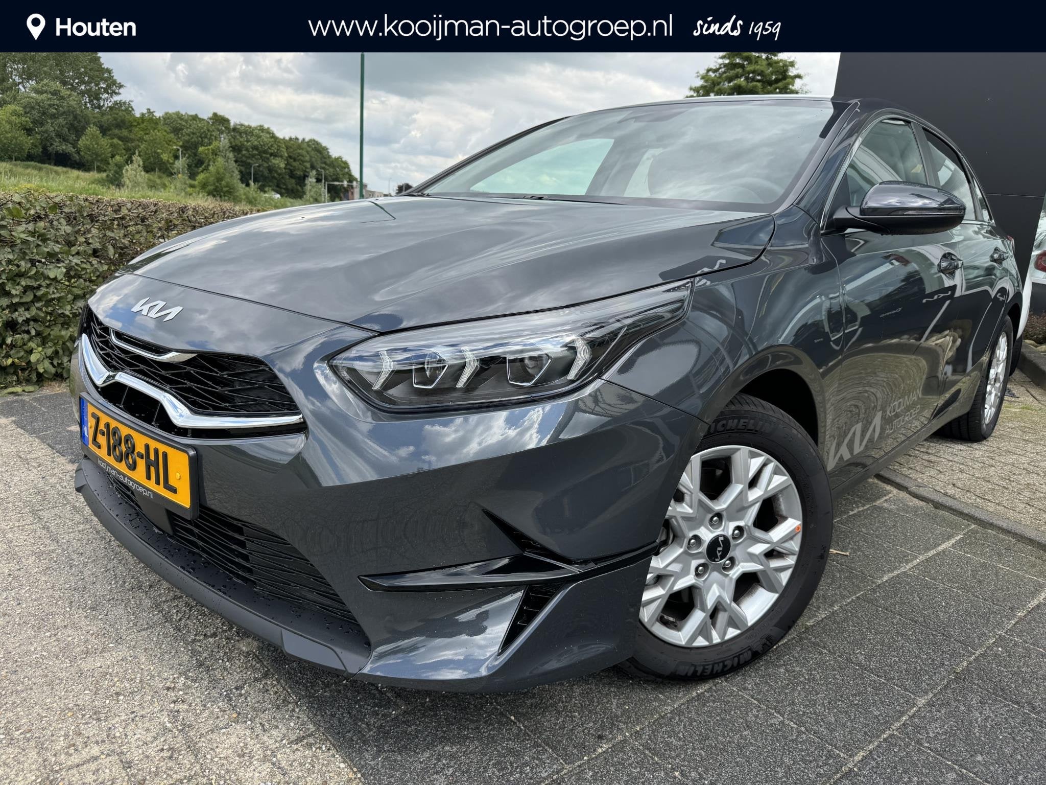 Kia Ceed 1.0 T-GDi DynamicPlusLine 120 PK, Eerste Eigenaar,, Auto's, Voorwielaandrijving, Gebruikt, Euro 6, Leder en Stof