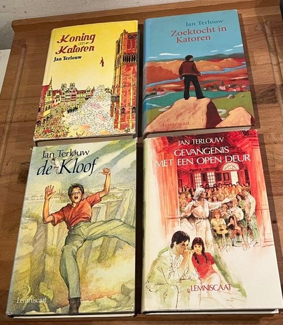 5xJan Terlouw. Koning &Zoektocht in Katoren/Kloof/Gevangenis, Ophalen of Verzenden, Gelezen, Jan Terlouw, Fictie