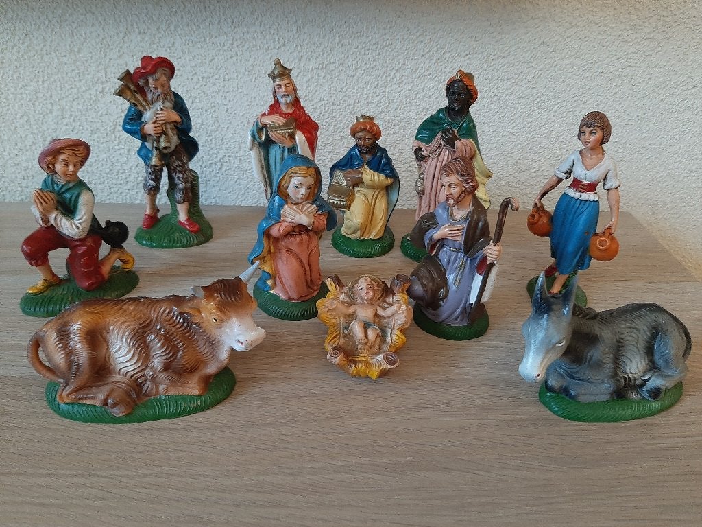 Kunststof kerstgroep Italy, Diversen, Kerst, Ophalen, Gebruikt
