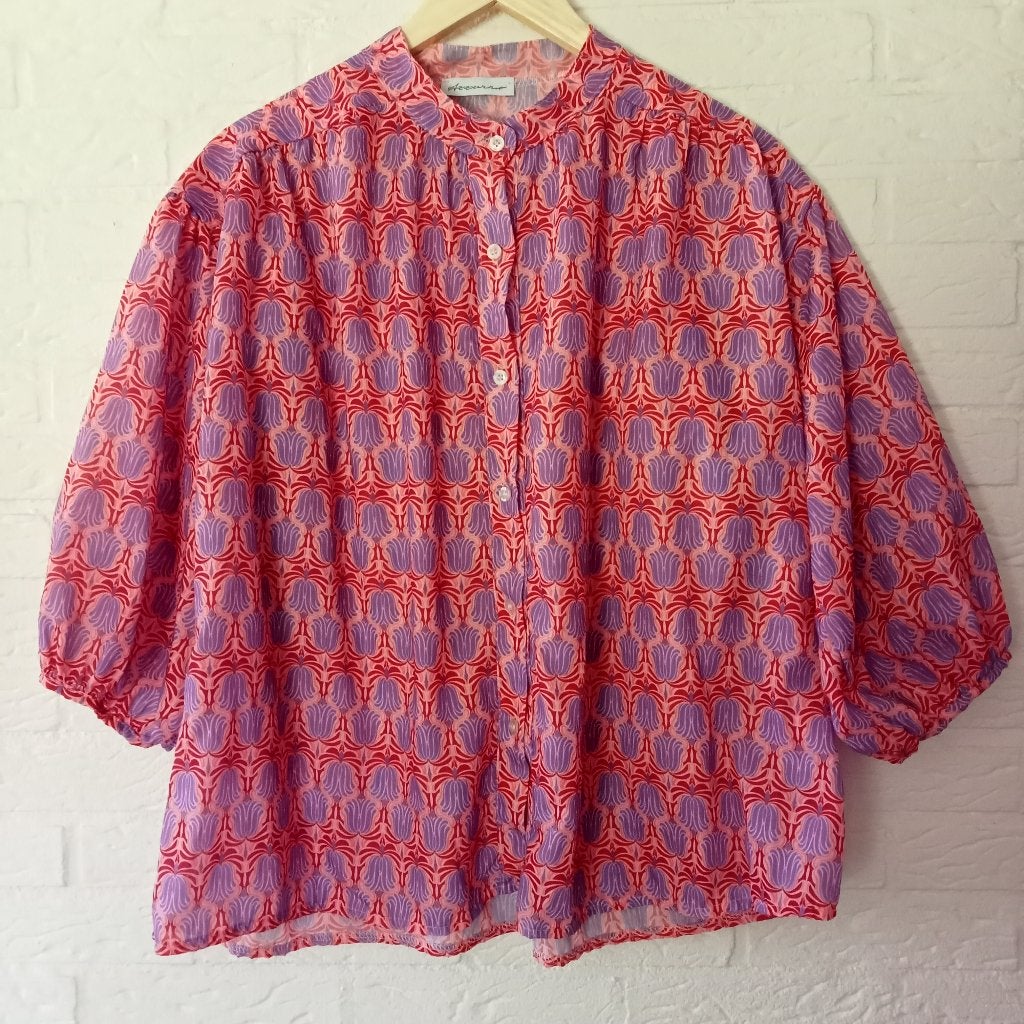 Azurro print blouse universele maat ( t/m maat 44), Azurro, Verzenden, Nieuw, Maat 42/44 (L)