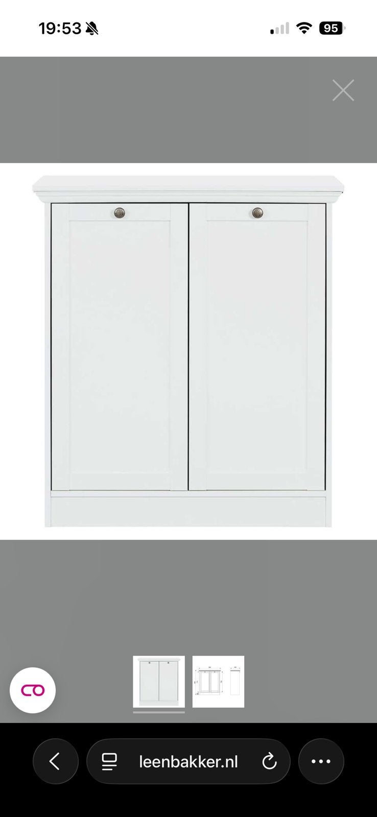 Gezocht! Last leenbakker Vera!, Huis en Inrichting, Ophalen, 50 tot 100 cm, Zo goed als nieuw, Minder dan 100 cm
