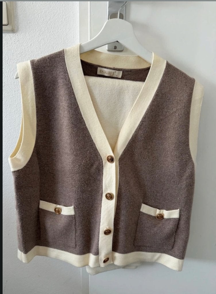Leuke giletpak, Kleding | Dames, Beige, Nieuw, Ophalen of Verzenden, Exquiss's