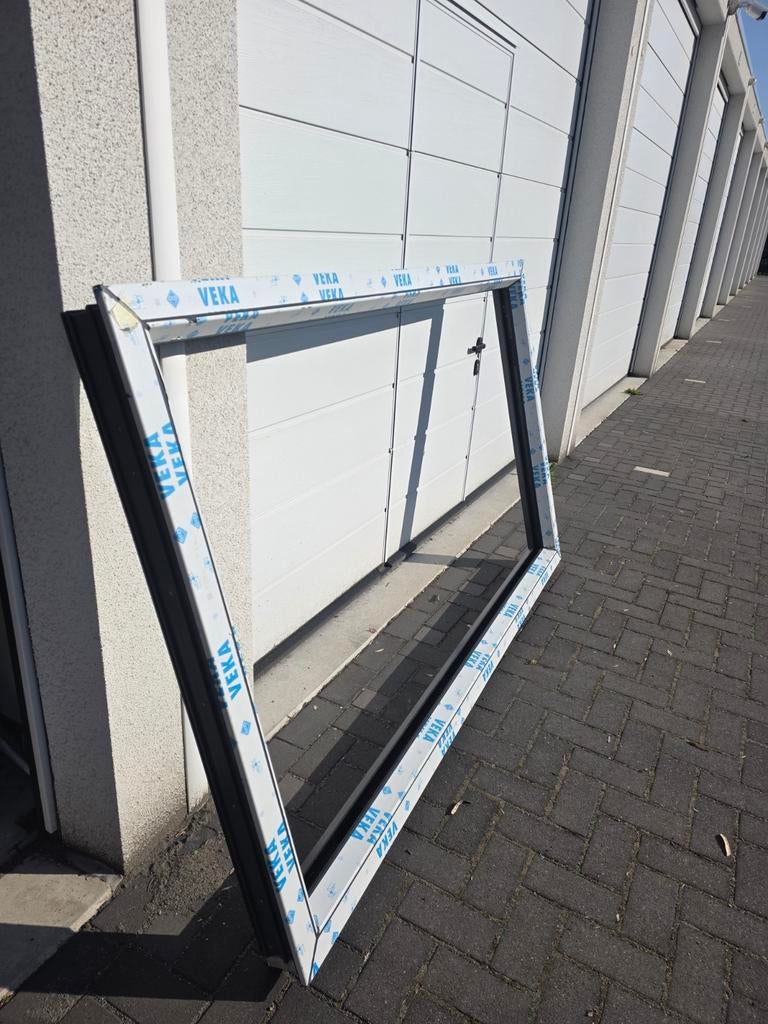 Veka antraciet renovatie kozijn  2090 mm  1255  br/hgt, Doe-het-zelf en Verbouw, Kozijnen en Schuifpuien, Ophalen of Verzenden