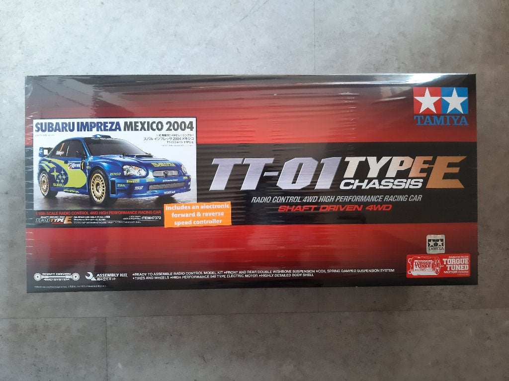 Tamiya 47372 RC Subaru Impreza Mexico 2004 TT-01E Nieuw, Elektro, Nieuw, Ophalen of Verzenden, Schaal 1:10