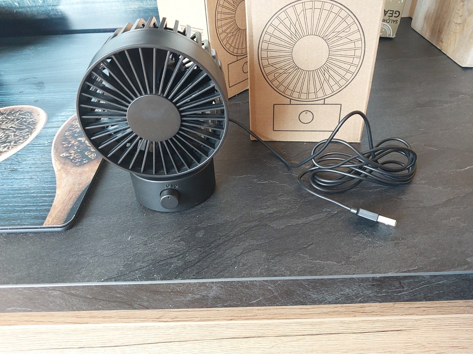 Kleine ventilator usb, Ophalen of Verzenden, Nieuw, Tafelventilator