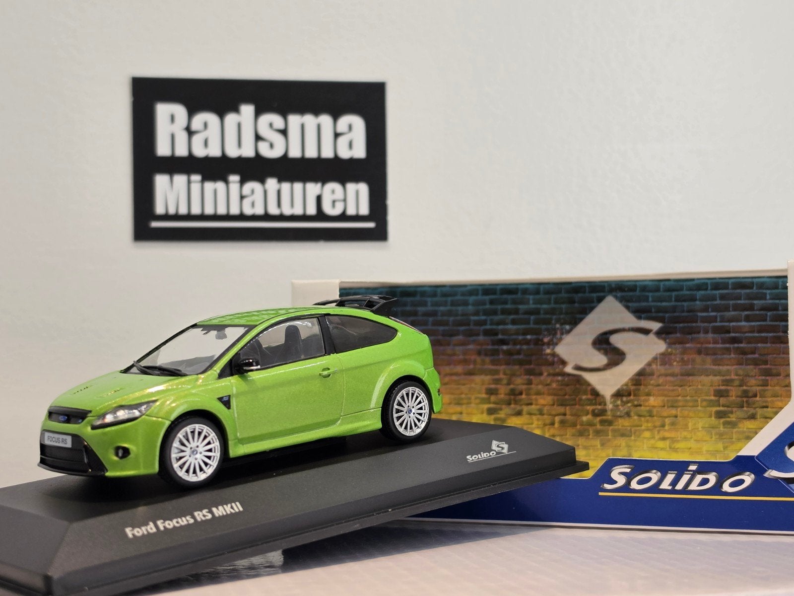 Ford focus RS Mk2 - Ultimate green - 1:43 Solido, Hobby en Vrije tijd, Auto, Solido, Nieuw, Ophalen of Verzenden