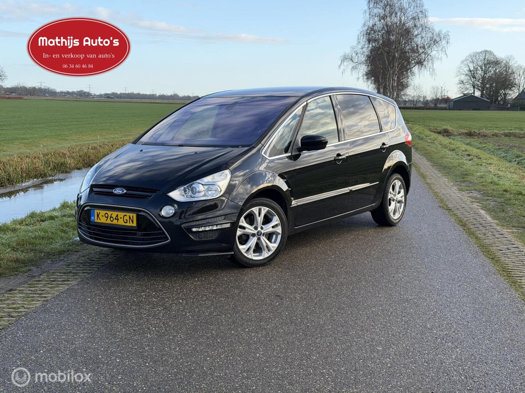 Ford S-Max 1.6 EcoBoost Platinum Navi Climate Nette auto!, Voorwielaandrijving, 4 cilinders, 160 pk, Bedrijf