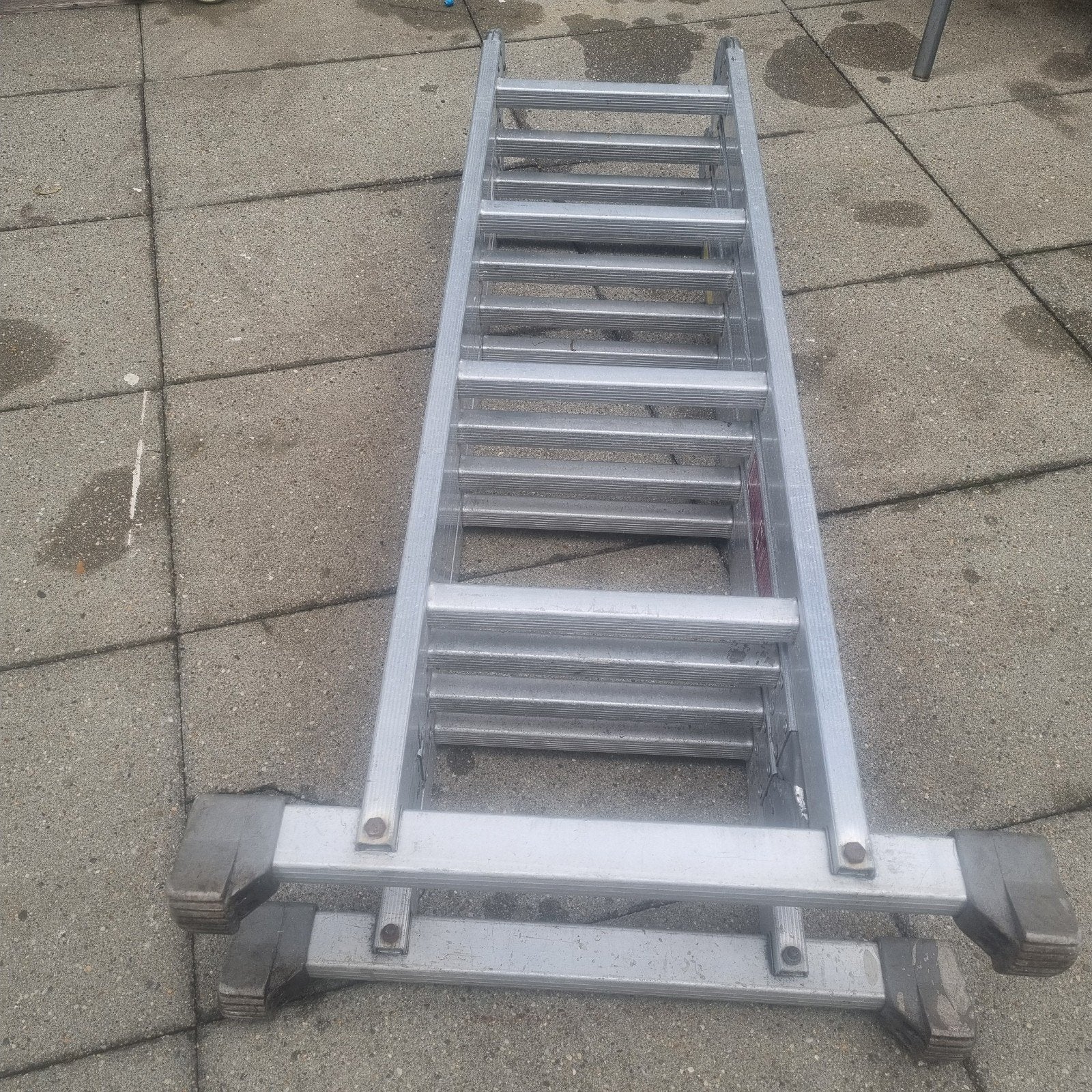Opvouwbaar ladder van  4,5 Meter lang., Ophalen, Gebruikt, Ladder, Opvouwbaar of Inschuifbaar