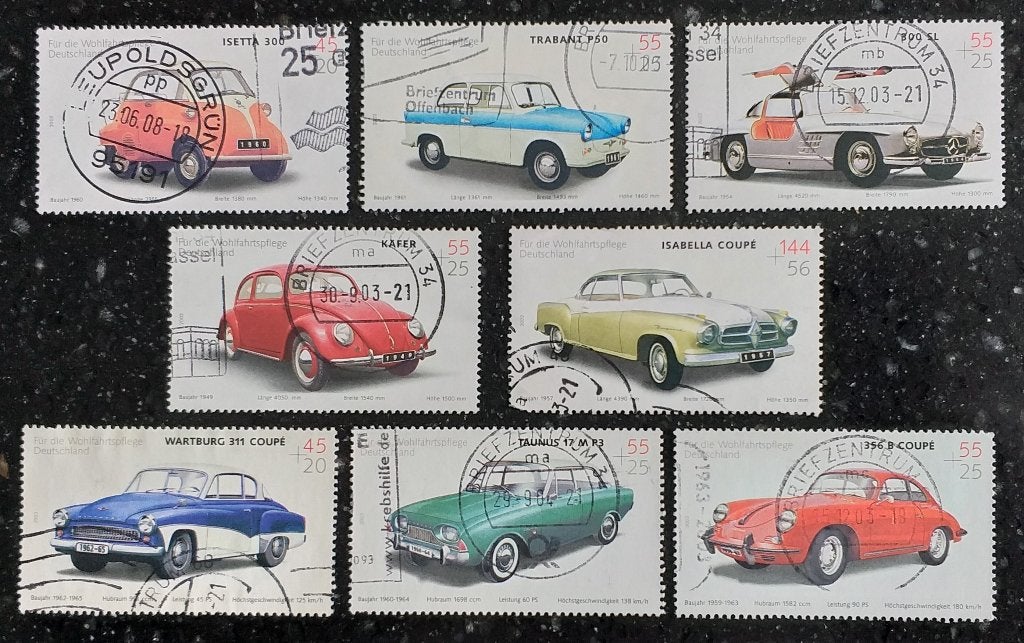 POSTZEGELS DUITSLAND OLDTIMERS GESTEMPELD, Verzenden, BRD, Gestempeld