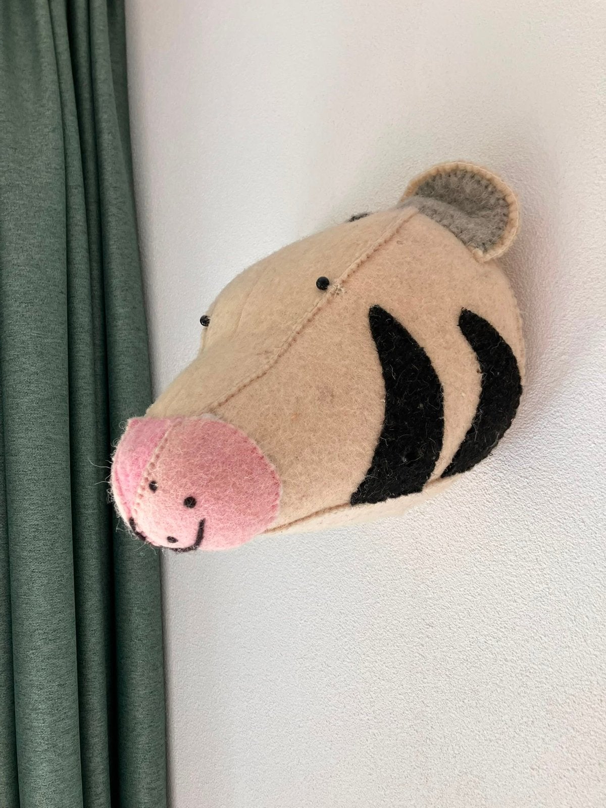 Muurdecoratie dierenhoofd- tijger, Beige, Gebruikt, Overige merken, Ophalen of Verzenden