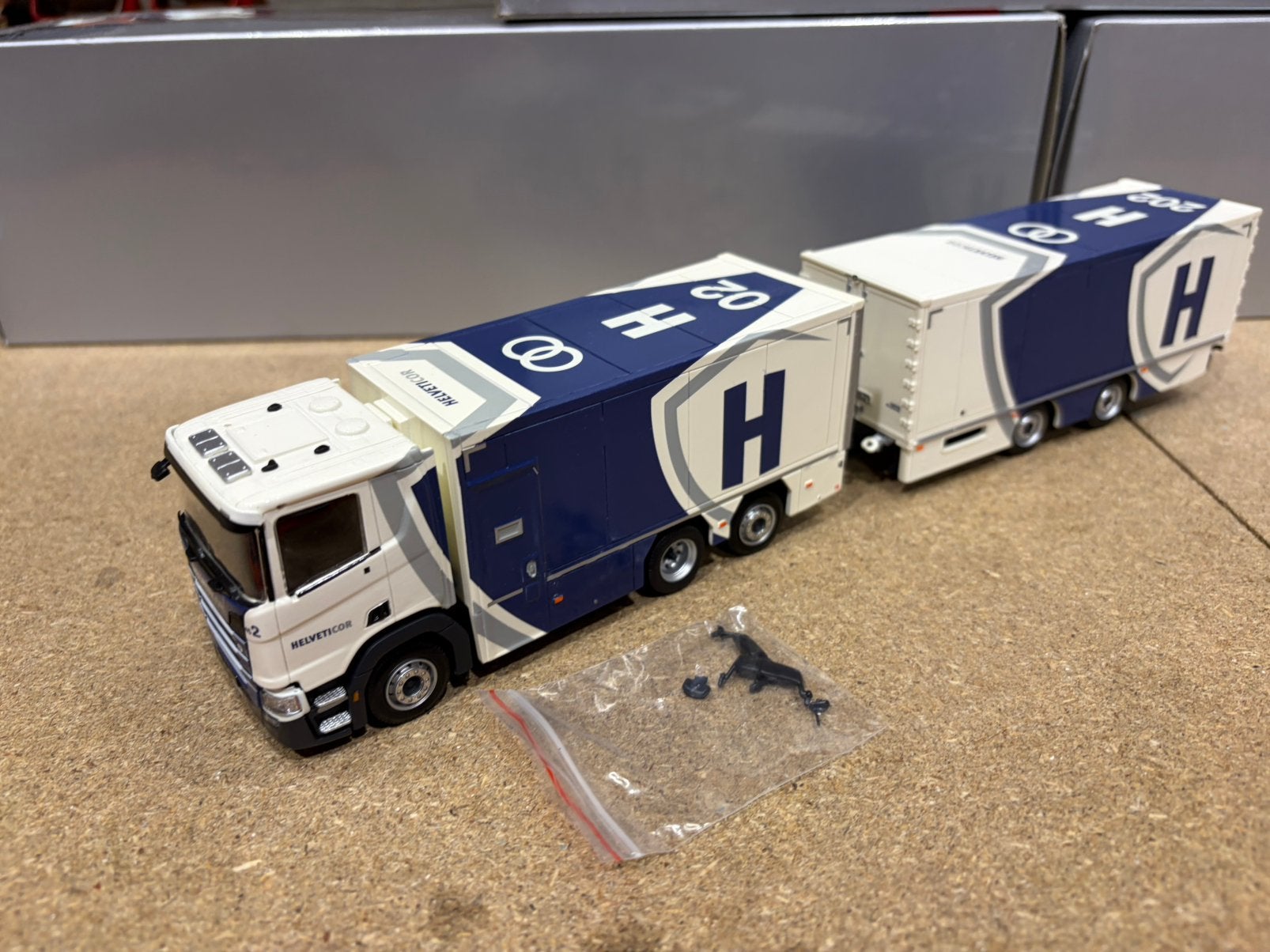 TEKNO SCANIA NEXT GEN PLANZER WERTTRANSPORT, Ophalen of Verzenden, Nieuw, Bus of Vrachtwagen, Tekno
