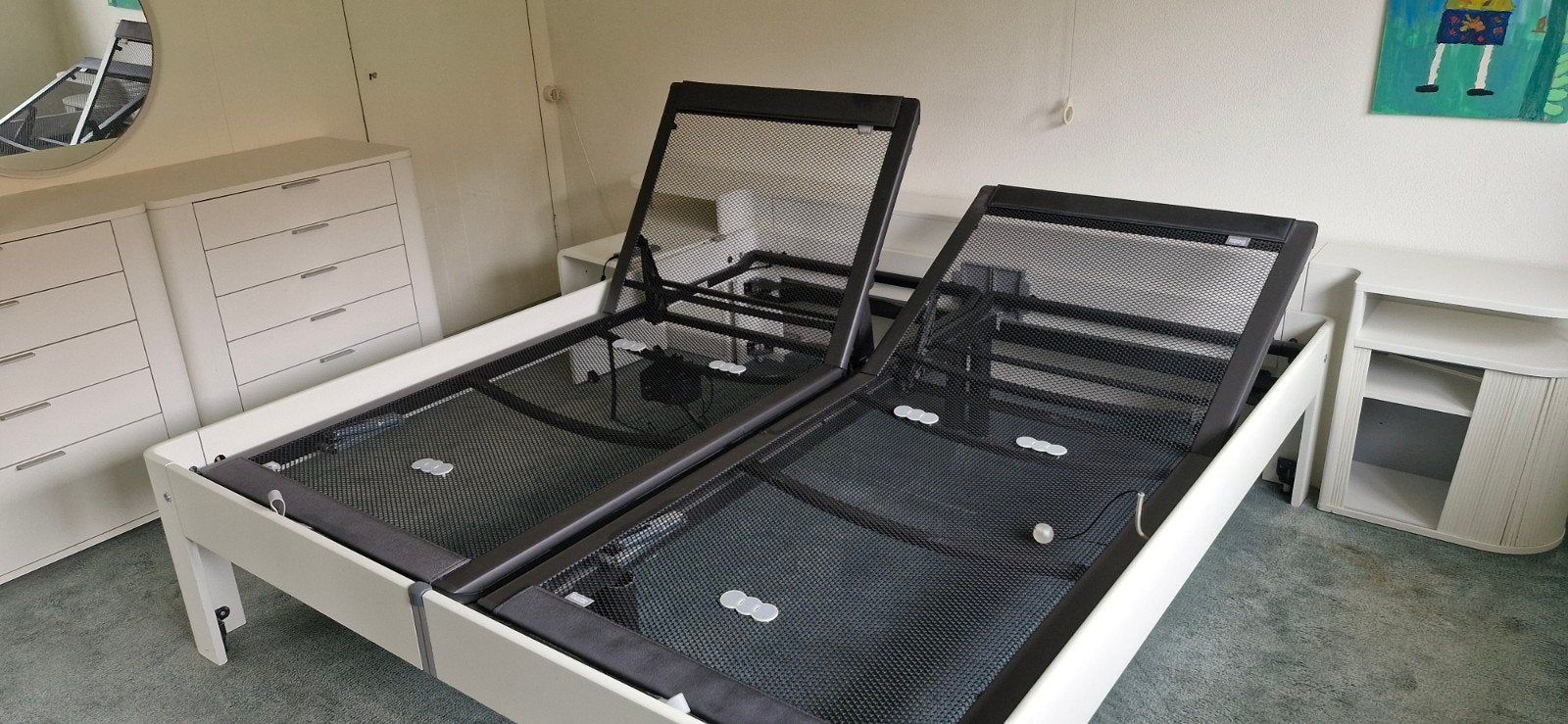 Auping bed 1.80 x 2.00 met verstelbare lattenbodems, Huis en Inrichting, Ophalen, Tweepersoons, 180 cm, Hout