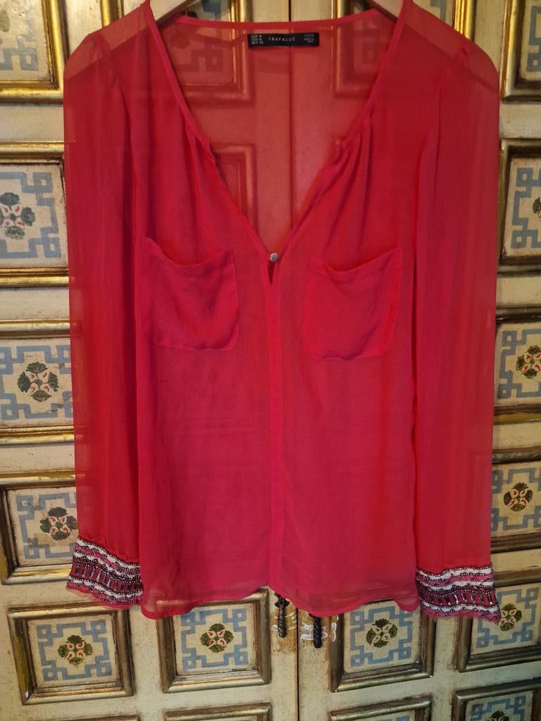 Mooie Zara chiffon blouse M, Ophalen of Verzenden