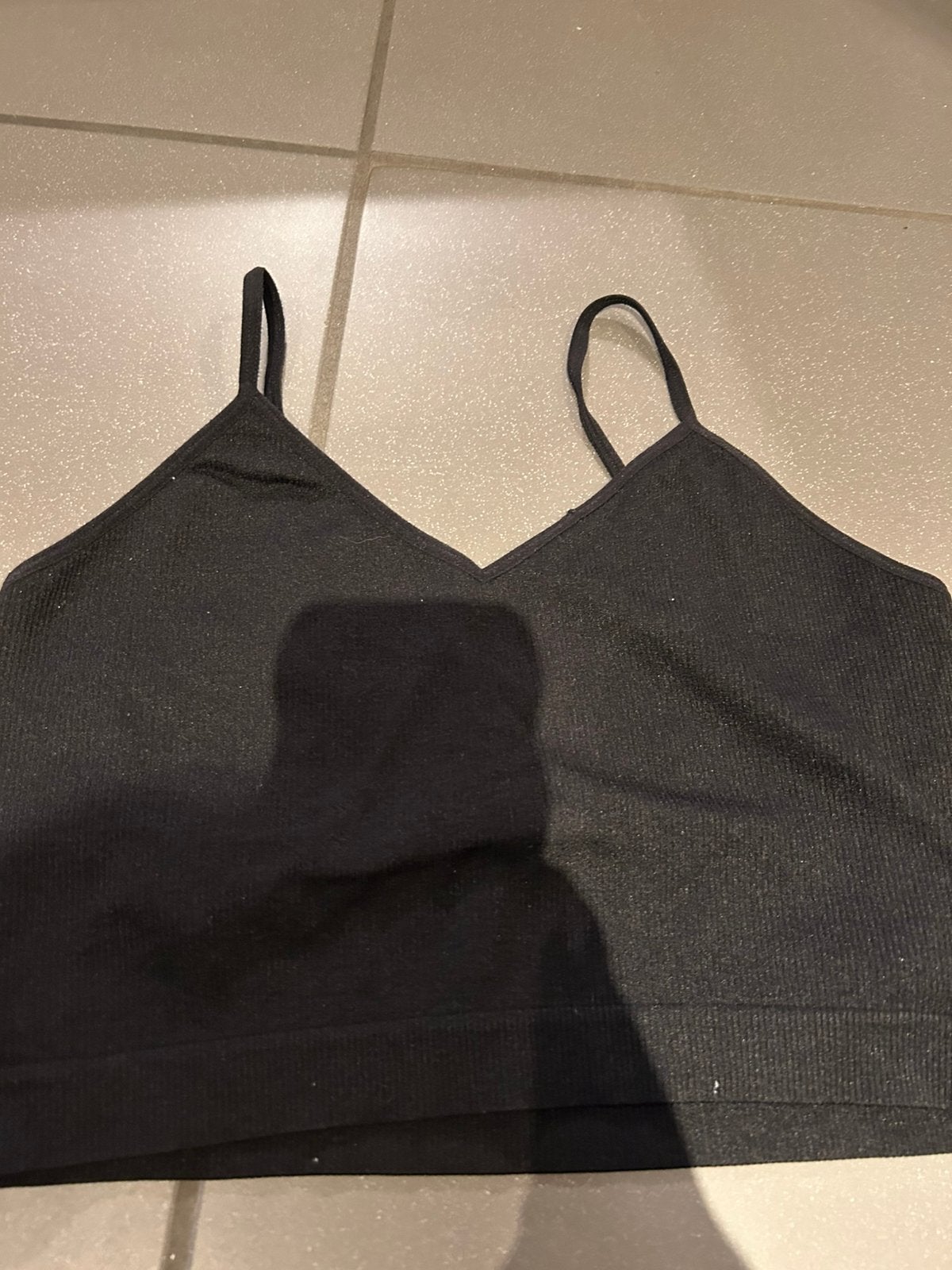 Crop top, Zwart, Maat 42/44 (L), Ophalen of Verzenden, Zo goed als nieuw