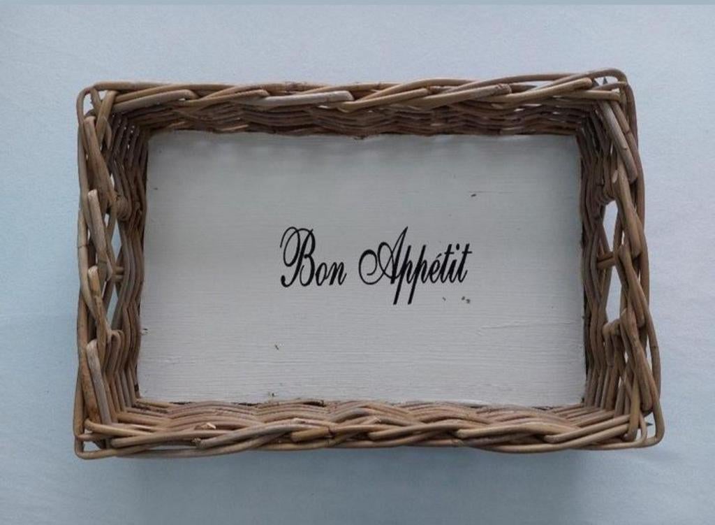 Dienblad 45 x 30 cm, Huis en Inrichting, Ophalen of Verzenden, Gebruikt, Rechthoekig, Hout