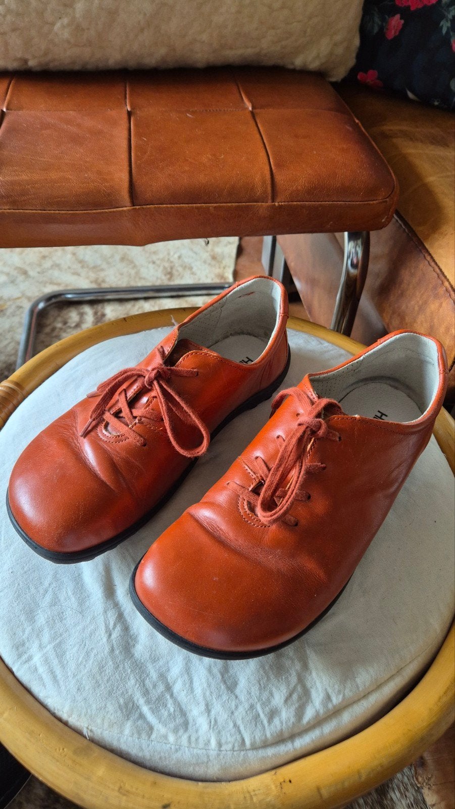 Helvesko nieuw staat roest bruin leren schoenen mt 39, Schoenen met lage hakken, Bruin, Helvesko, Nieuw
