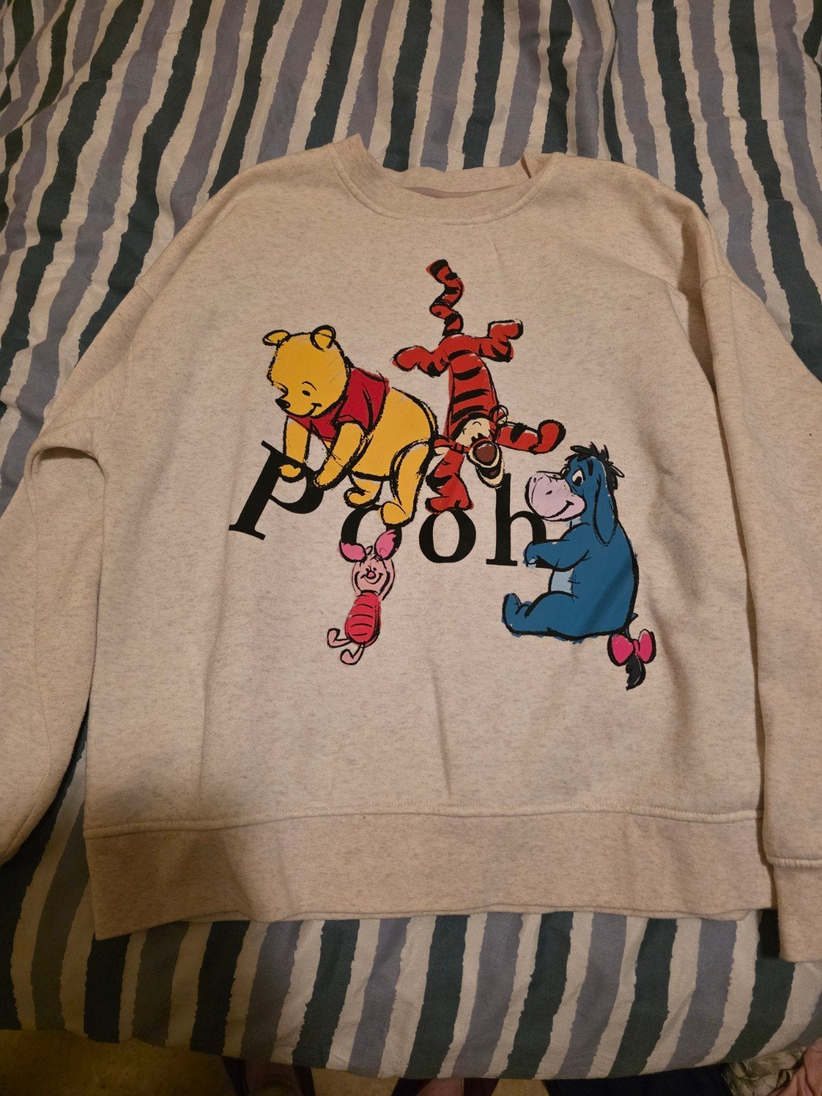 Leuke Winnie de Poeh trui - lichtgrijs - maat M, Kleding | Dames, Maat 38/40 (M), Disney, Ophalen of Verzenden, Grijs