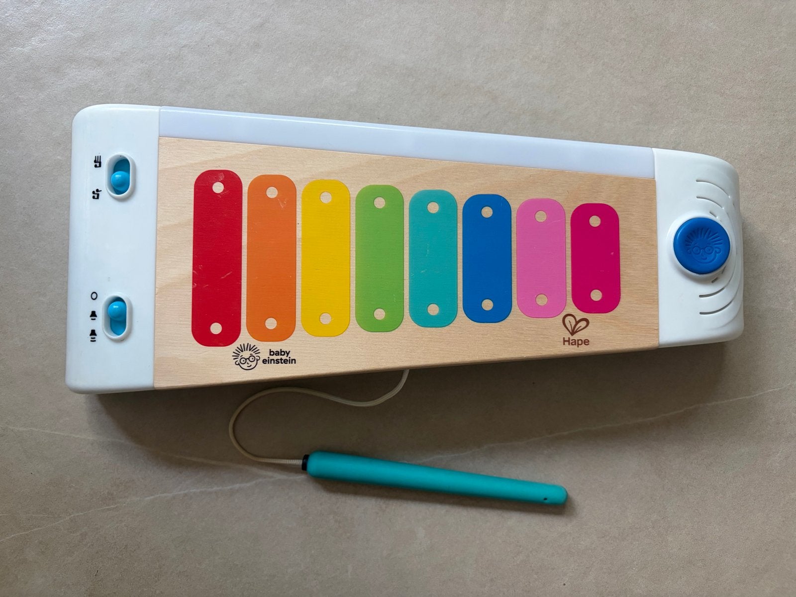 Baby Einstein Hape Magic Touch Xylofoon met Drumstick, Ophalen of Verzenden, Zo goed als nieuw, Overige typen, Met geluid
