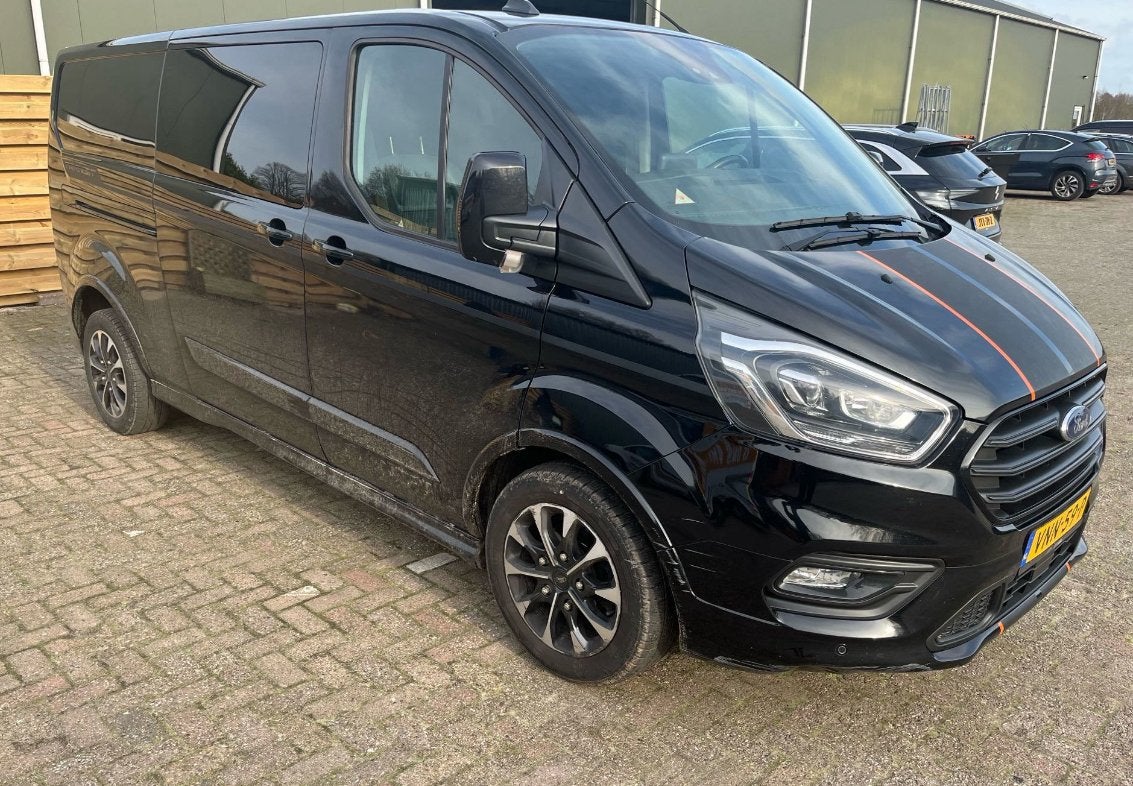Ford Transit Custom GB 2.0 Tdci Blok stuk L2h1 Dubbel cabine, Auto's, 1995 cc, 4 cilinders, Leder en Stof, Zwart