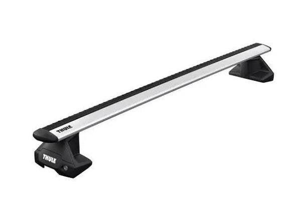Thule WingBar Evo dakdragers, voetstuk 710500 en kit 145239, Auto diversen, Dakdragers, Ophalen of Verzenden, Gebruikt