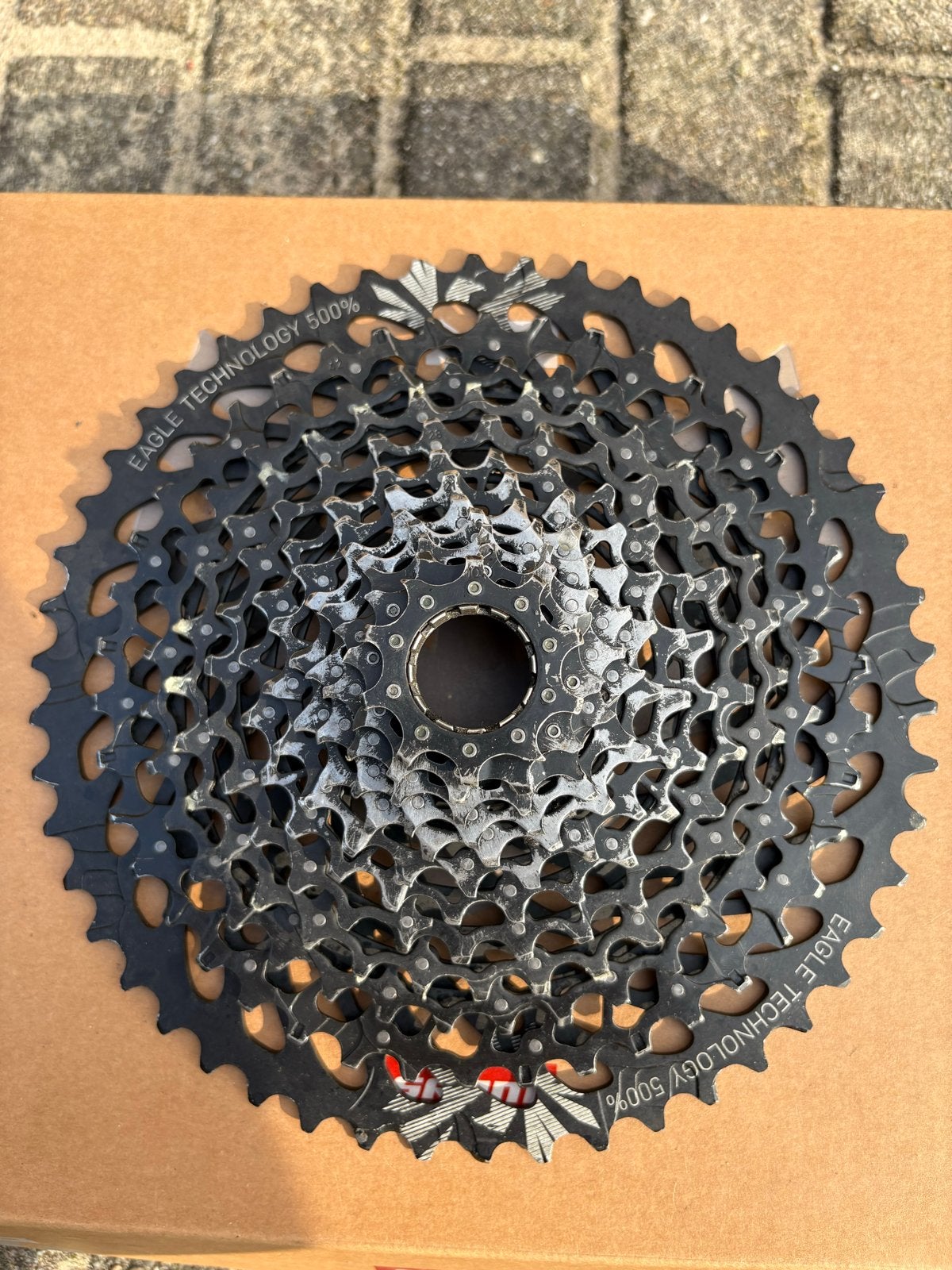 SRAM GX Eagle 12-speed groepset (cassette, derailleur, ketti, Gebruikt, Ophalen of Verzenden, Derailleur of Ketting, Aluminium