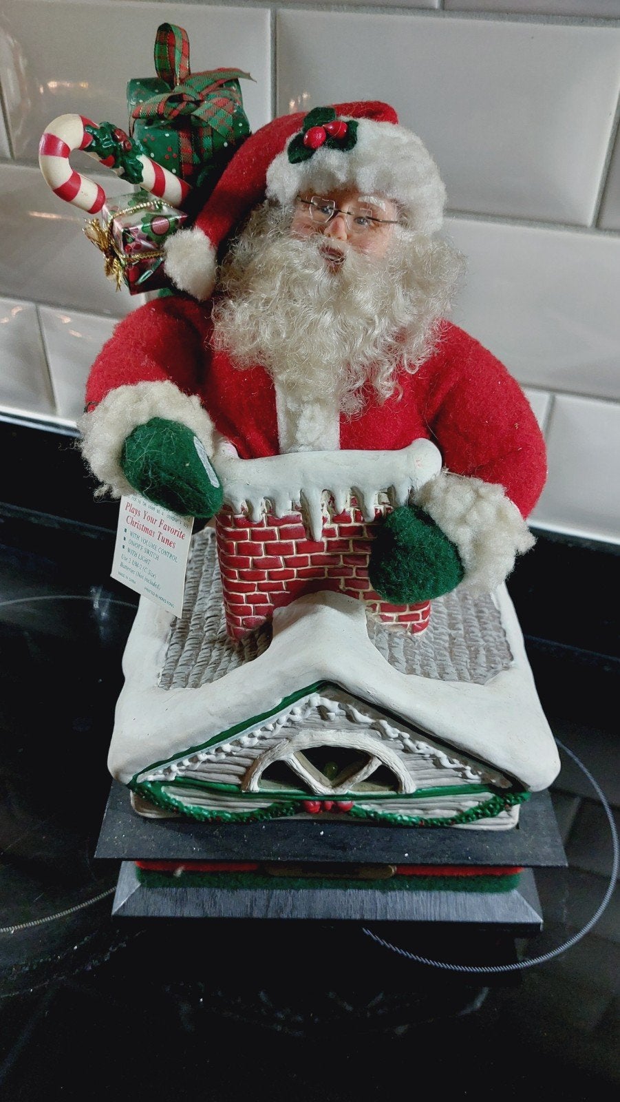Holiday creations scène noel kerstman uit schoorsteen, Diversen, Ophalen, Nieuw