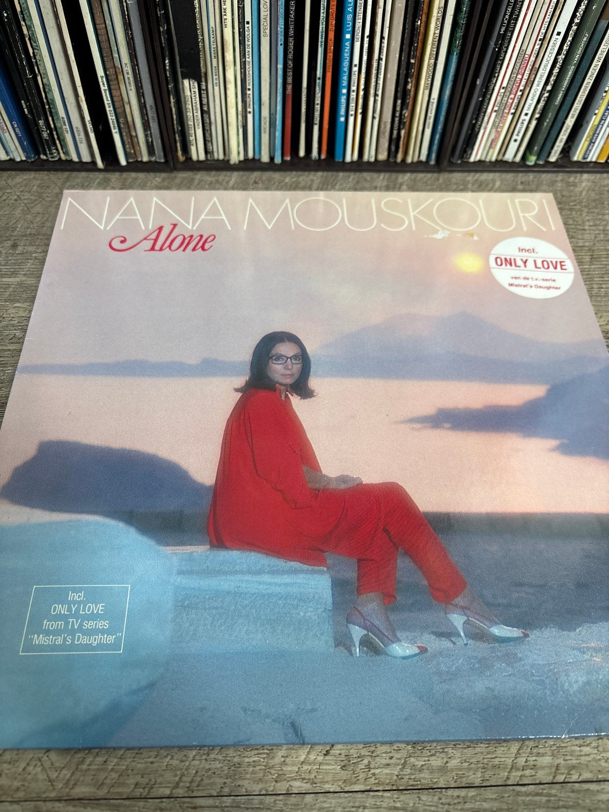 LP Nana Mouskouri - Alone (incl. Only Love), LP, Gebruikt, Pop, Originele persing