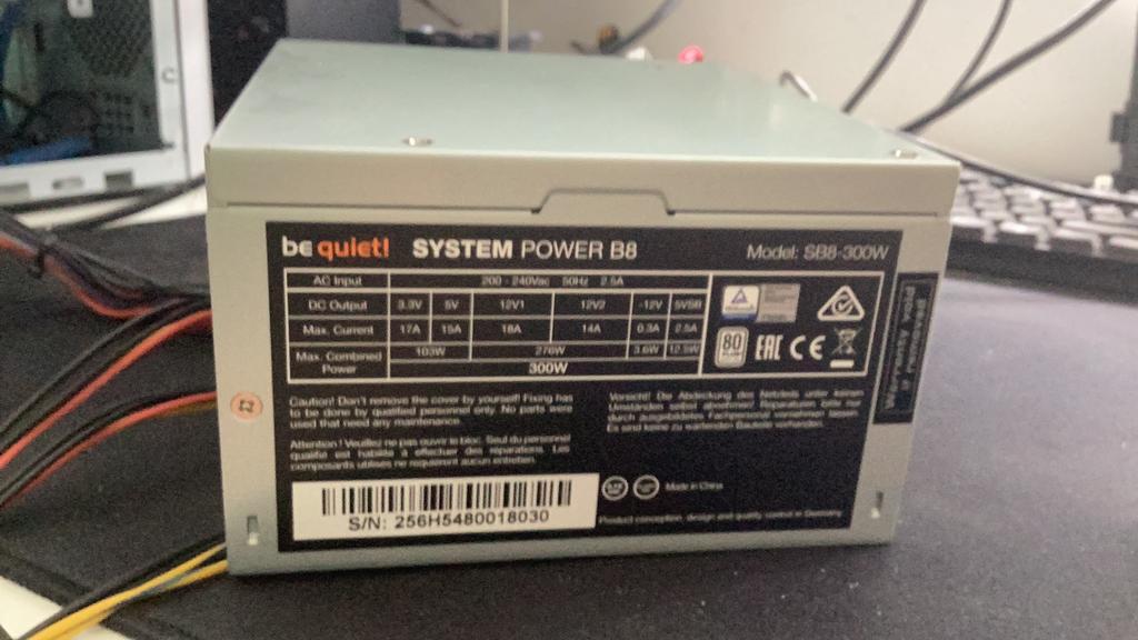 Be quiet! System Power B8 300W Voeding - Server/PC, Computers en Software, Interne voedingen, Ophalen of Verzenden, Zo goed als nieuw