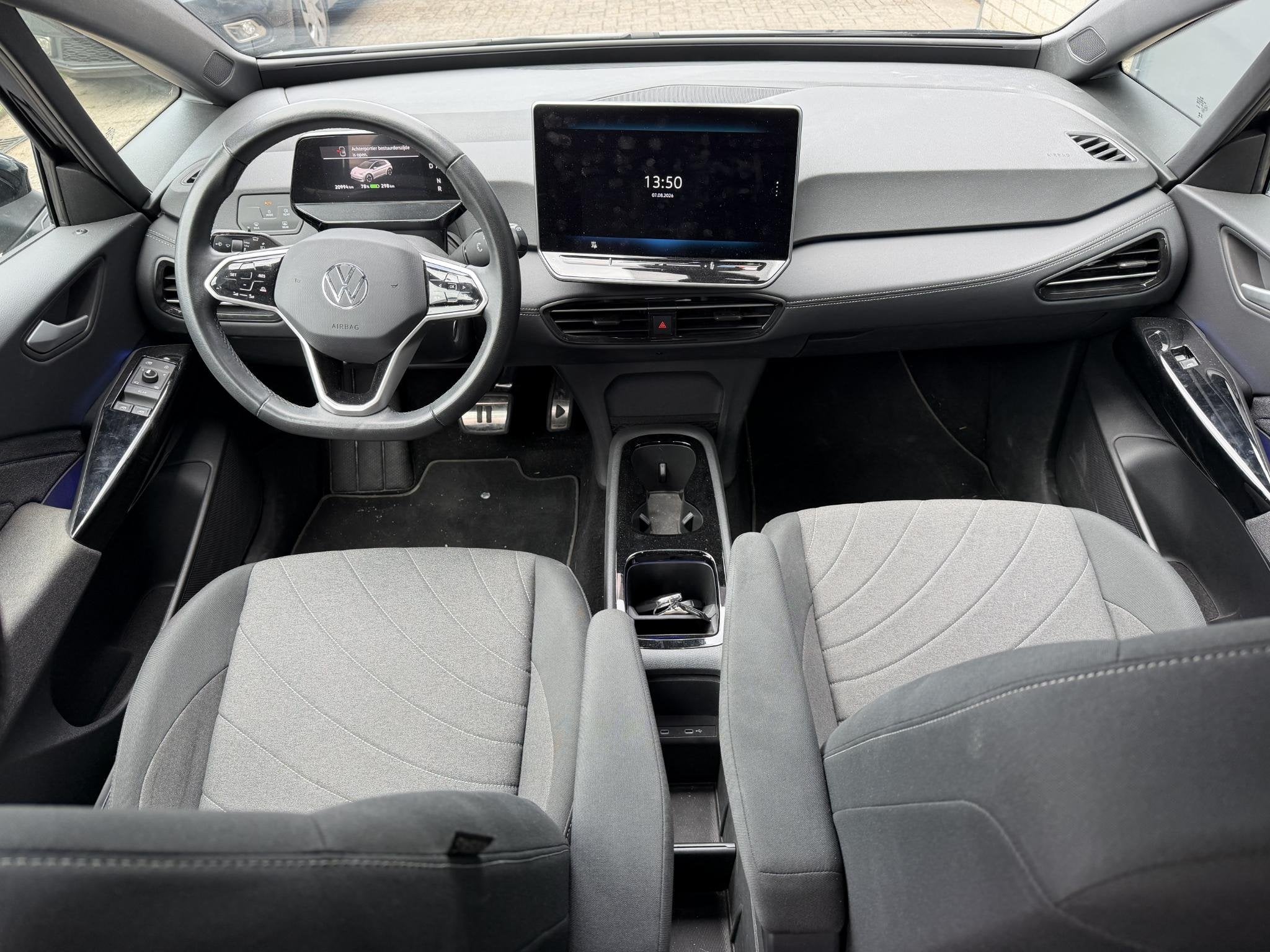Volkswagen ID.3 Pure 52 kWh 18"/Adaptieve Cruise/Apple Carpl, Auto's, Volkswagen, Zwart, Automatische klimaatregeling, ID.3, Zwart