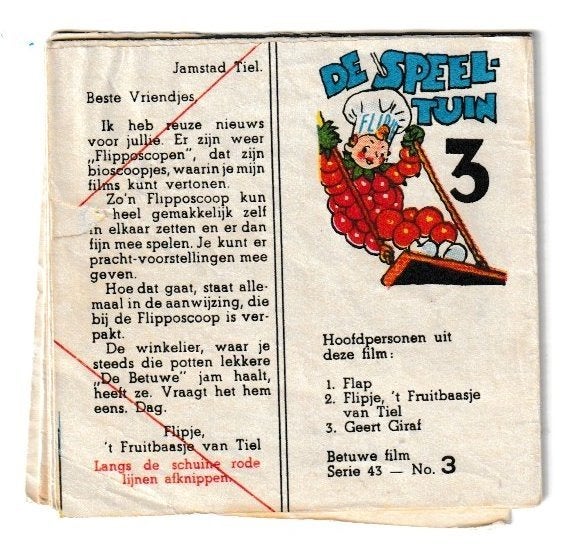 Flipje het fruitbaasje van Tiel, Eén stripboek, Ophalen of Verzenden, Gelezen