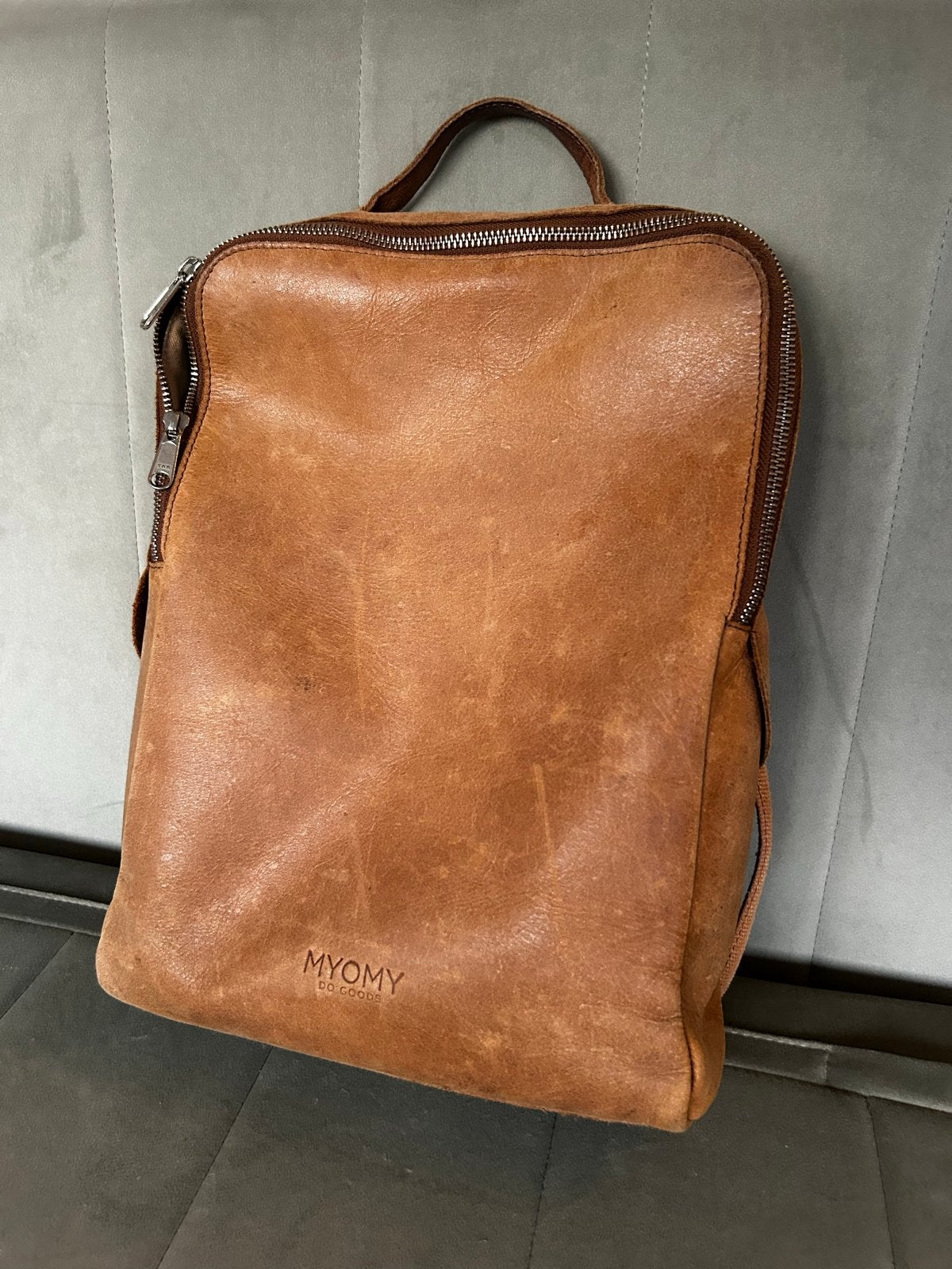 MYOMY Co. Goods Leren Rugzak, Gebruikt, 25 tot 40 cm, 30 tot 45 cm, Ophalen