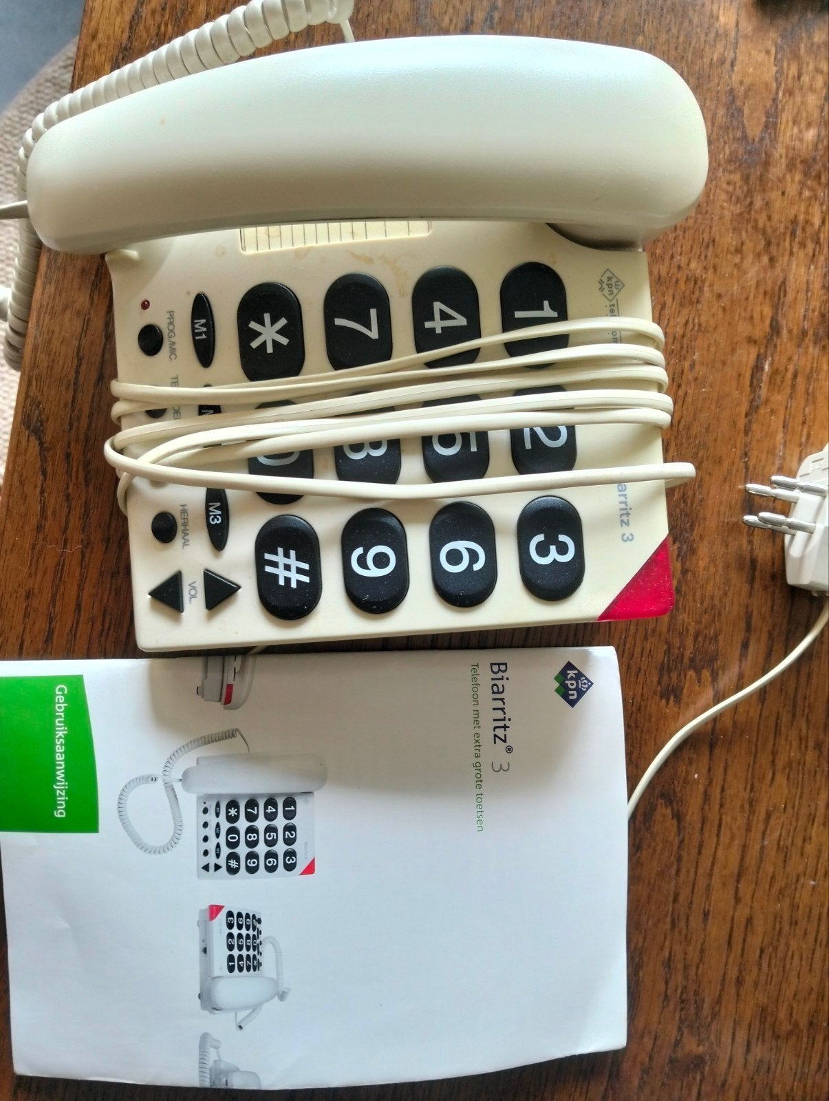 Biarritz 3 Telefoon met extra grote toetsen, Telecommunicatie, Ophalen of Verzenden, Gebruikt, 1 handset