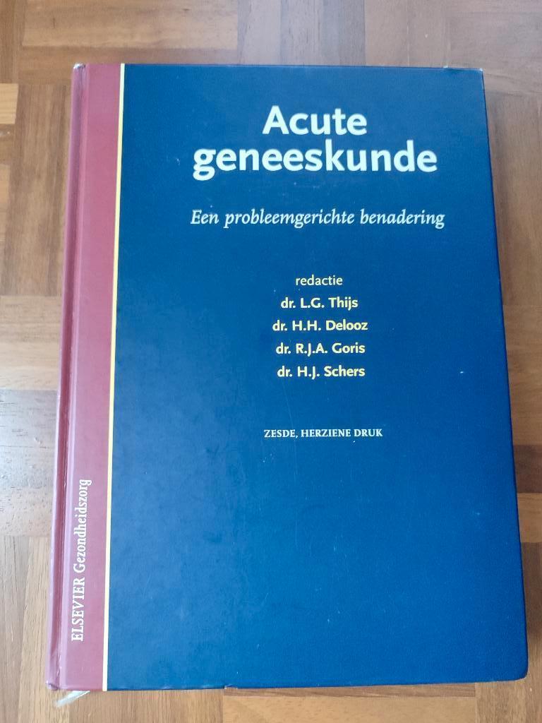 Studieboek Geneeskunde bachelor; acute geneeskunde, Boeken, Ophalen of Verzenden, Beta, Zo goed als nieuw, WO