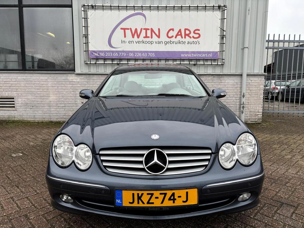 Mercedes-Benz CLK-klasse Coupé 240 Elegance Leer Aut Airco, Automaat, Parkeersensor, Achterwielaandrijving, Gebruikt