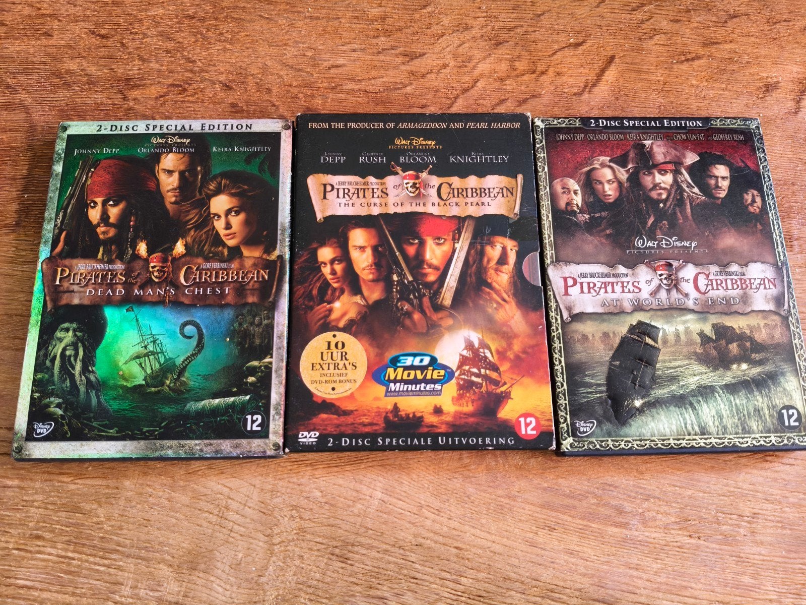 Pirates of the Caribbean Trilogie (DVD) - 3 Films, Nederlands, Ophalen of Verzenden, Zo goed als nieuw, Vanaf 12 jaar