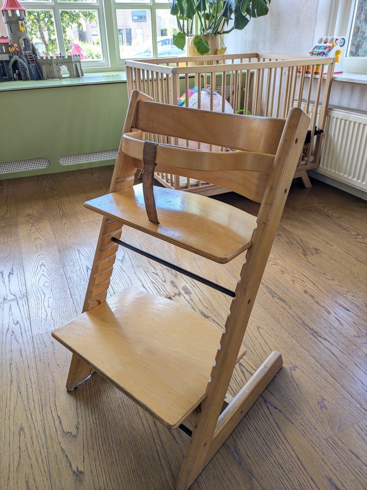 Originele Stokke Tripp Trapp meegroeistoel, Kinderen en Baby's, Kinderstoelen, Ophalen, Gebruikt, Meegroeistoel, Gordel(s)