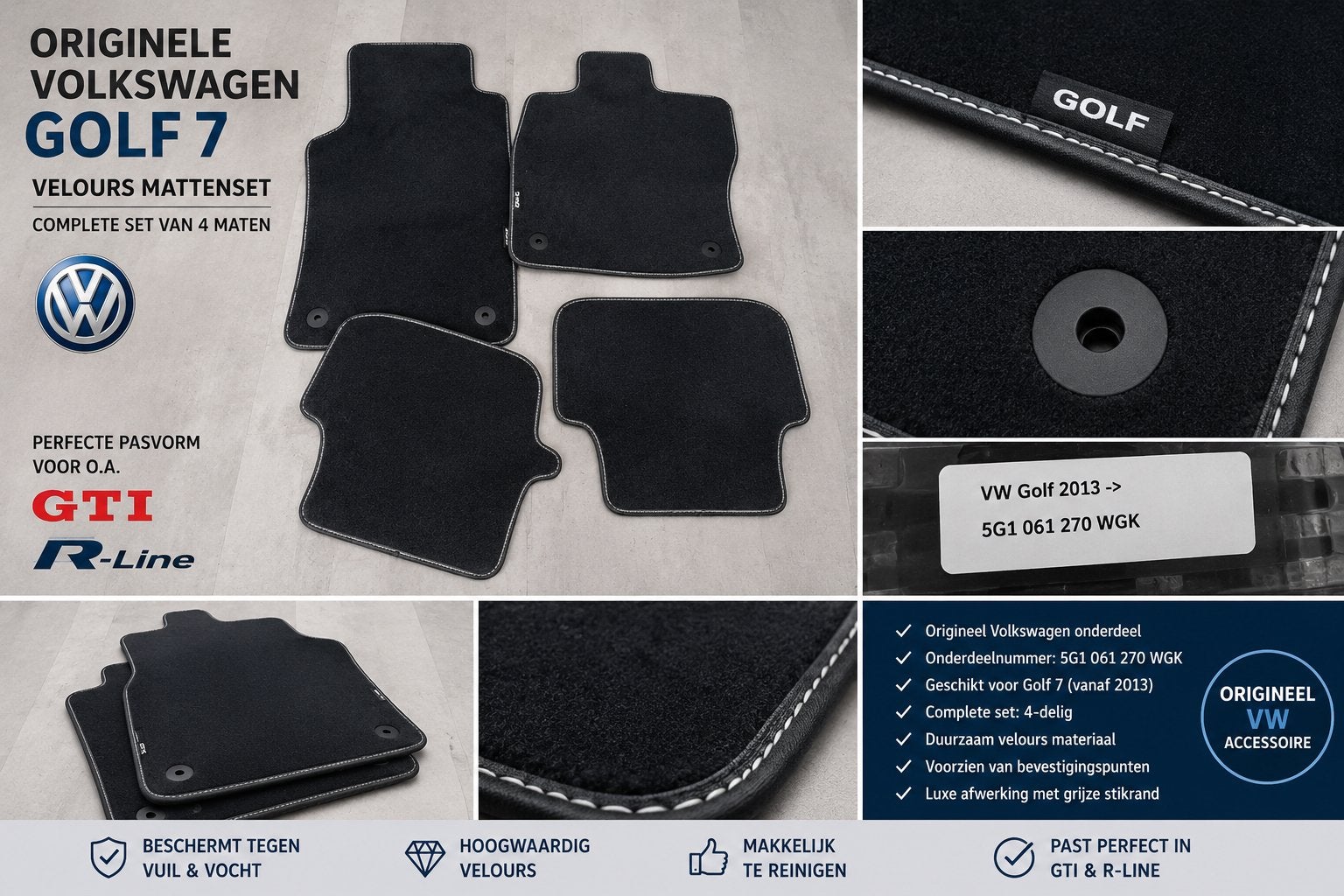 Originele Volkswagen Golf 7 set., Ophalen of Verzenden, Nieuw