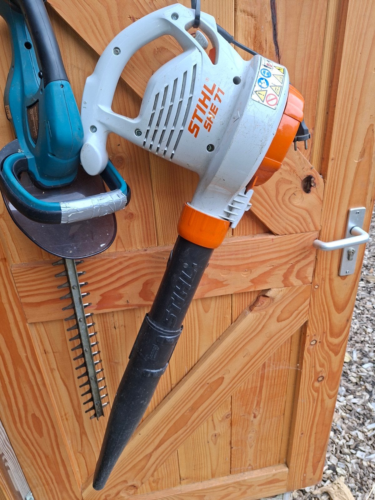Stihl SHE 71 elektrische bladblazer/bladzuiger, Tuin en Terras, Ophalen, Stihl, Gebruikt, Met zuigfunctie
