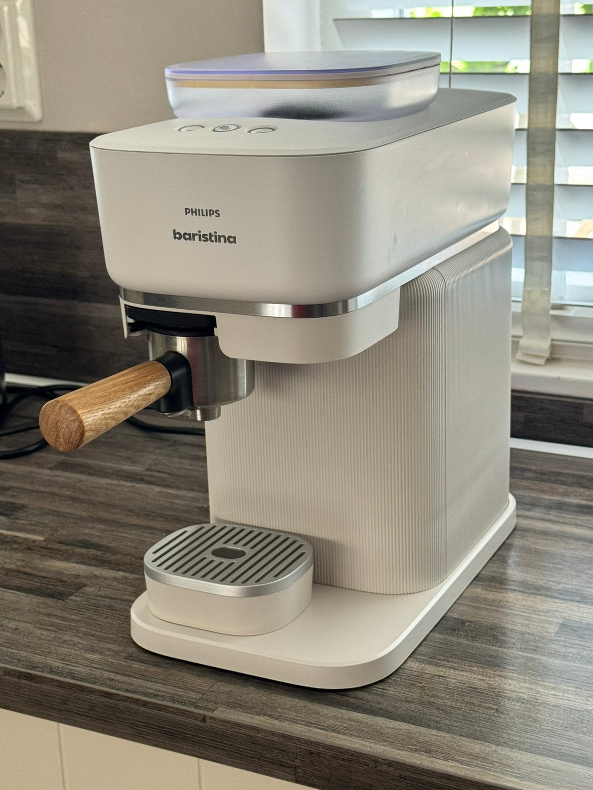 Philips Baristina Espressomachine – zo goed als nieuw, Ophalen, 10 kopjes of meer, Koffiemachine, Koffiebonen