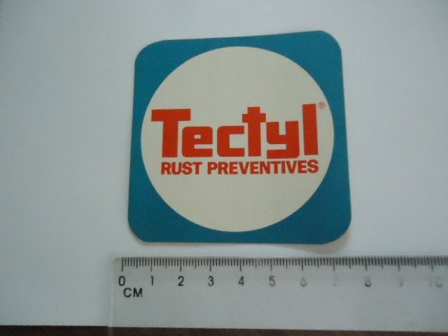 sticker oud TECTYL Rust preventives auto oldtimer garage, Verzenden, Zo goed als nieuw, Bedrijf of Vereniging