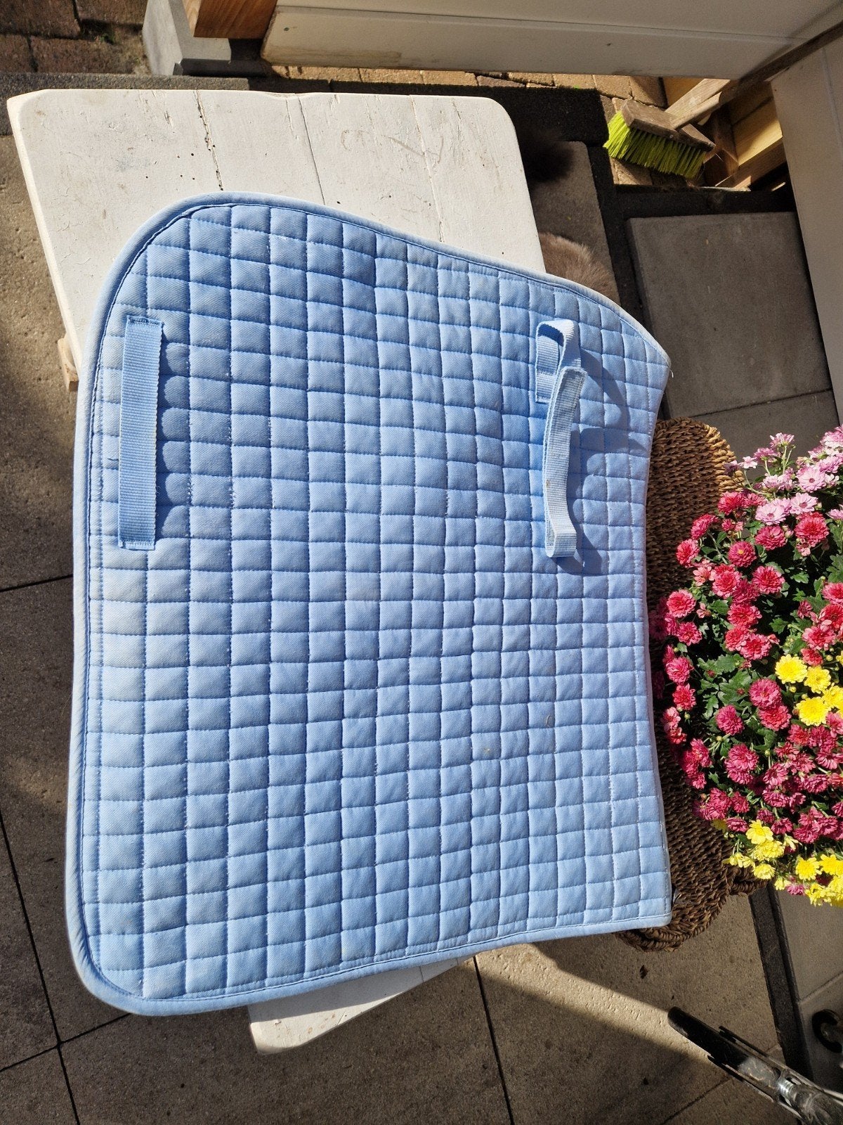 Mooi in kleur, blauw dekje maat Full van Euroriding, Full (L), Gebruikt, Katoen, Ophalen of Verzenden