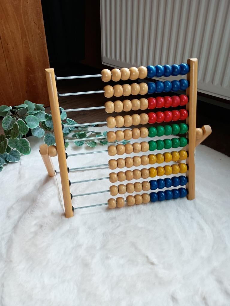 Groot telraam gekleurd, Ophalen of Verzenden